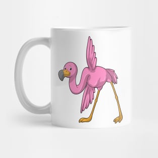 Flamingo at Yoga Stretching exercise Mug